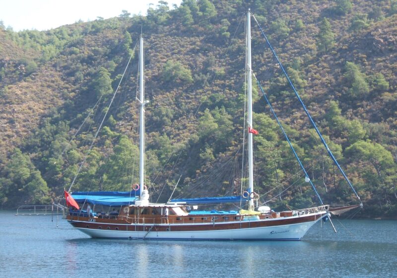 Gulet in Bodrum harbour