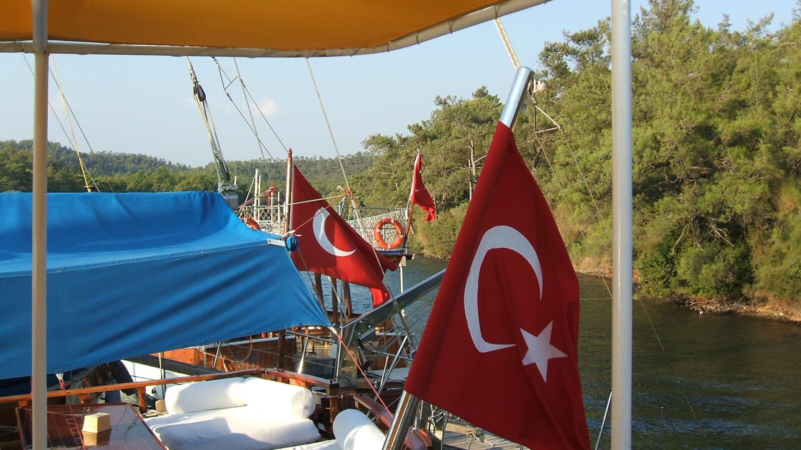 Gulet in Bodrum harbour