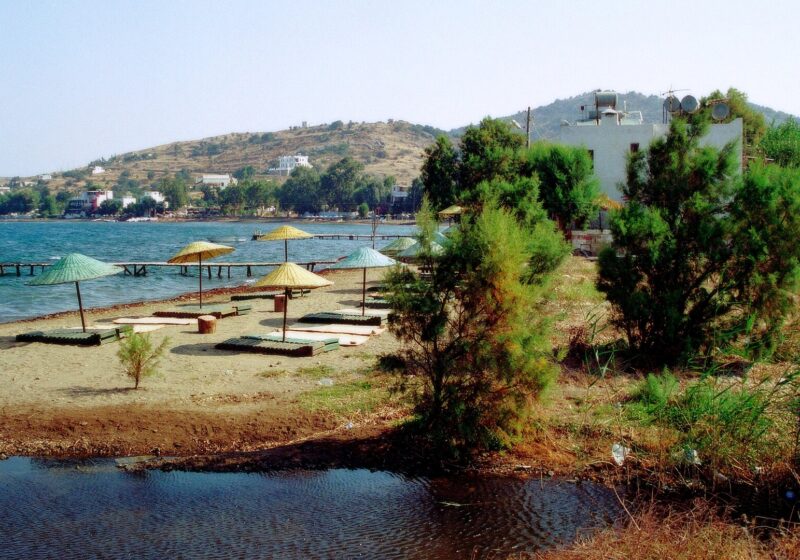 Small seaside resort town near Bodrum, Turkey.